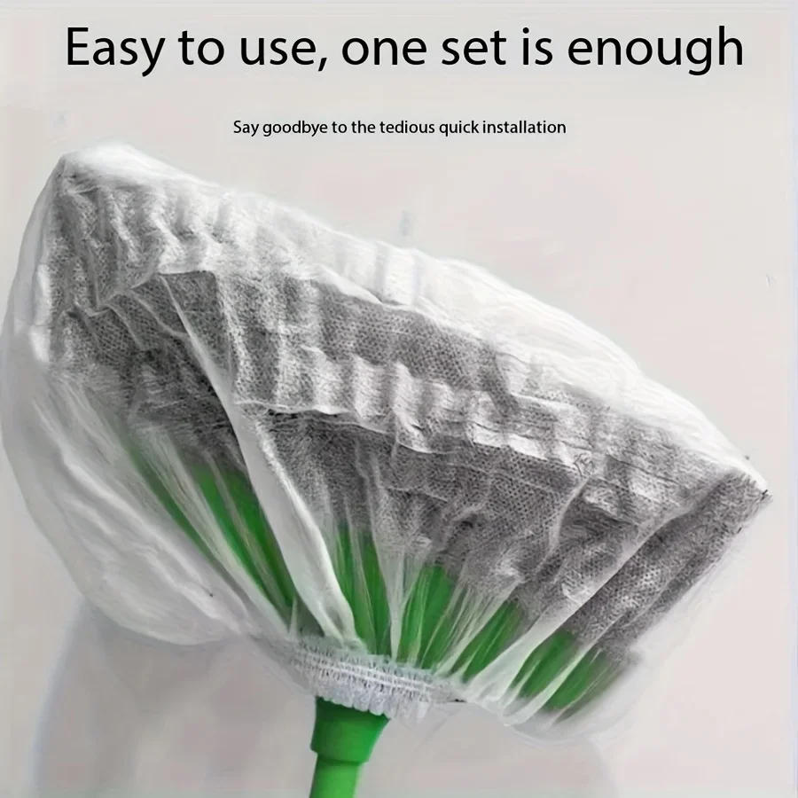 10/50/100pcs Disposable Broom Cover Ground Hair Cleaning Cover, Crevice Dust Adsorption Cleaning Tool Sweeping Mop Wet Dry