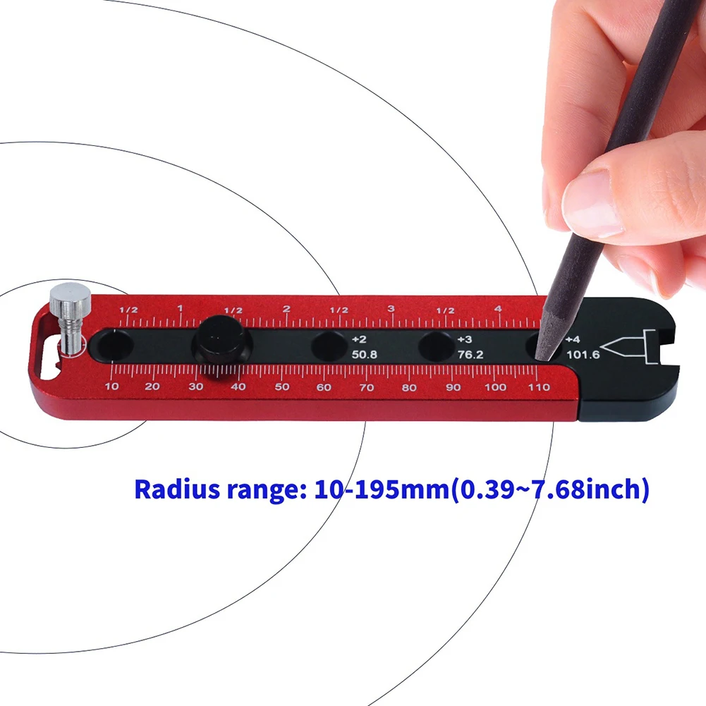 Woodworking Scribe Adjustable Circle Drawing Ruler Metric And Inch Gauge Scribe Woodworking Scribe Adjustable Circle Drawing