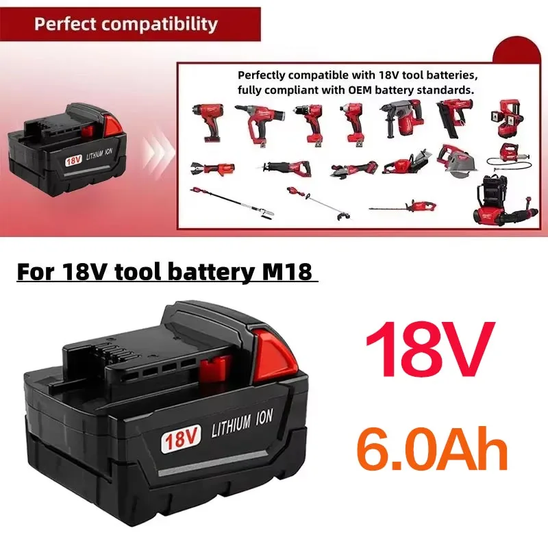 ✔Baterie pro aku nářadí Milwaukee M18 18V (M18B5 XC, 48-11-1815, 2604-20 atd.) - náhled 2