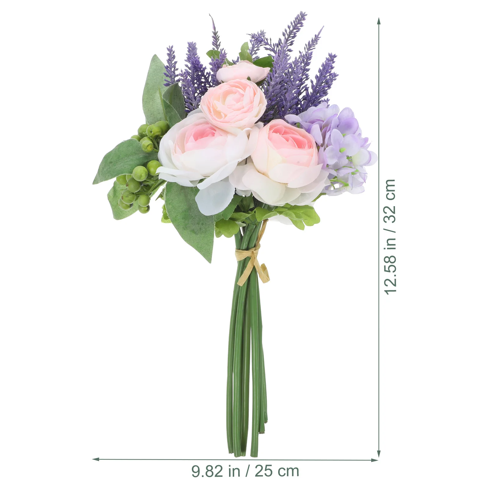 

Artificial Flower Bouquet Simulation Practical Faux Floral Decoration for Office Home Kitchen Living Room Elegant Arrangement