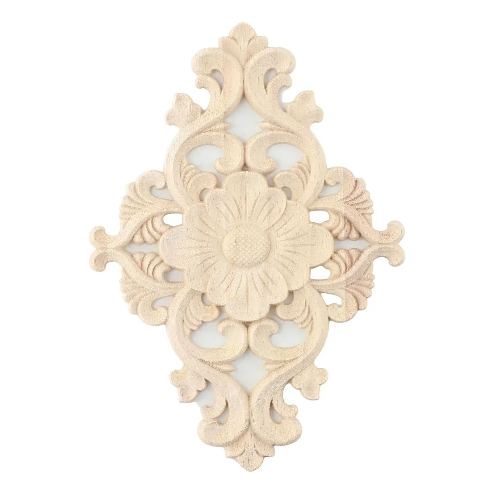 Door Cabinets Wood Applique European Wood Carving Onlay Applique Home Office Decoration  Crafts Figurines And Miniatures