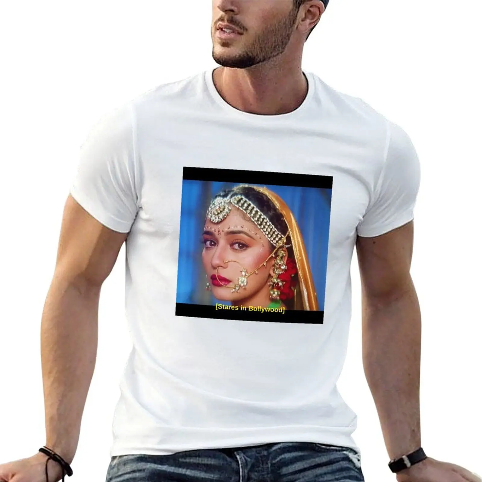 

Stares In Bollywood Madhuri Dixit T-Shirt cotton tshirt 100% t shirts for man cotton T-Shirt