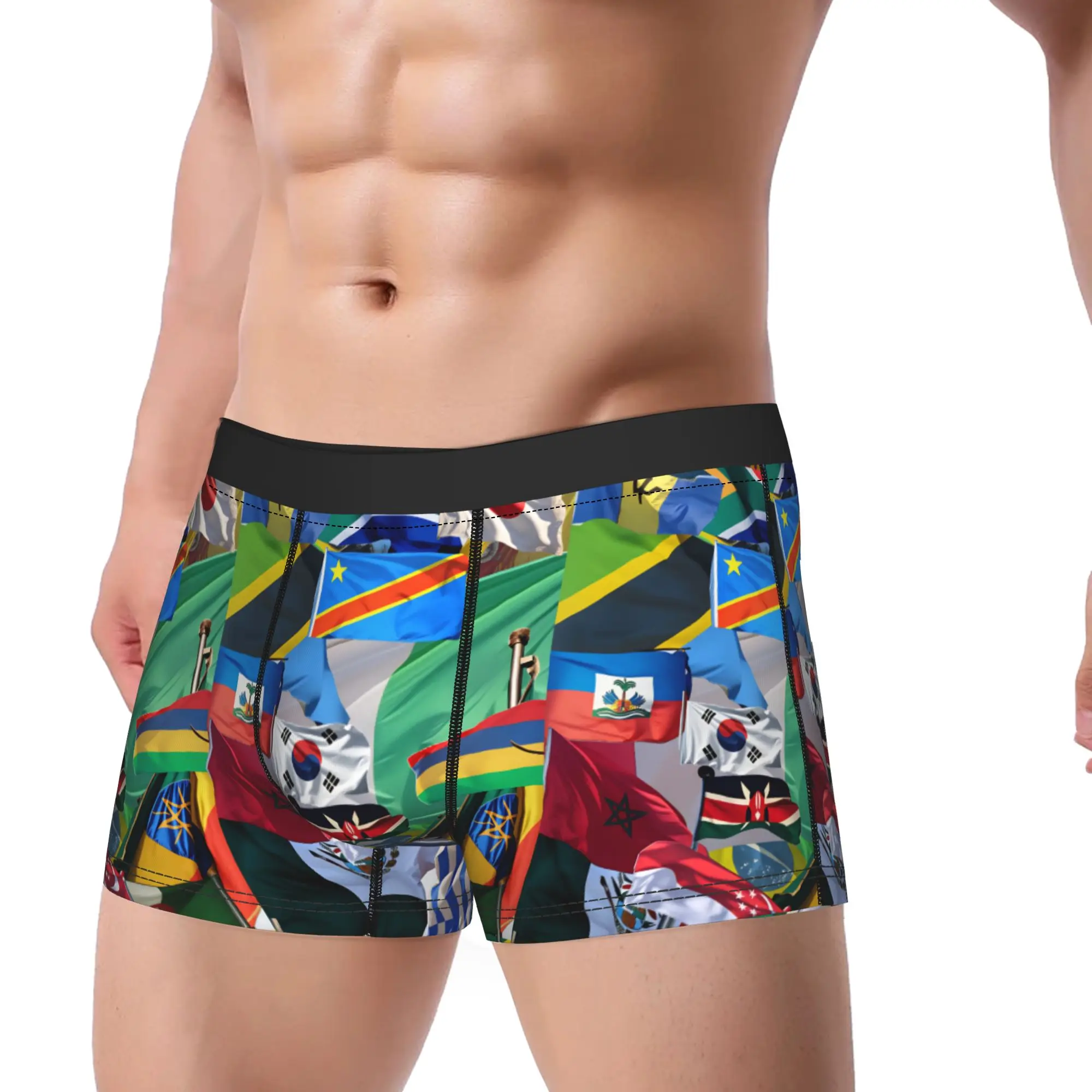 

Flags Of All Countries Underwear Men Panties Pattern Comfortable Boxershorts Quality Boxer Brief Big Size