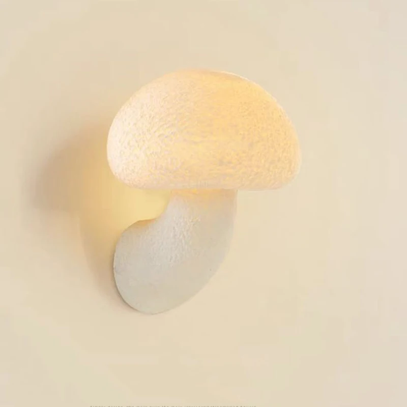 

WECUS Modern Children's Room Lovely LED Wall Lights Mushroom Indoor Shop Lighting Bedroom Bedside Porch Home Decor Wall Lamps