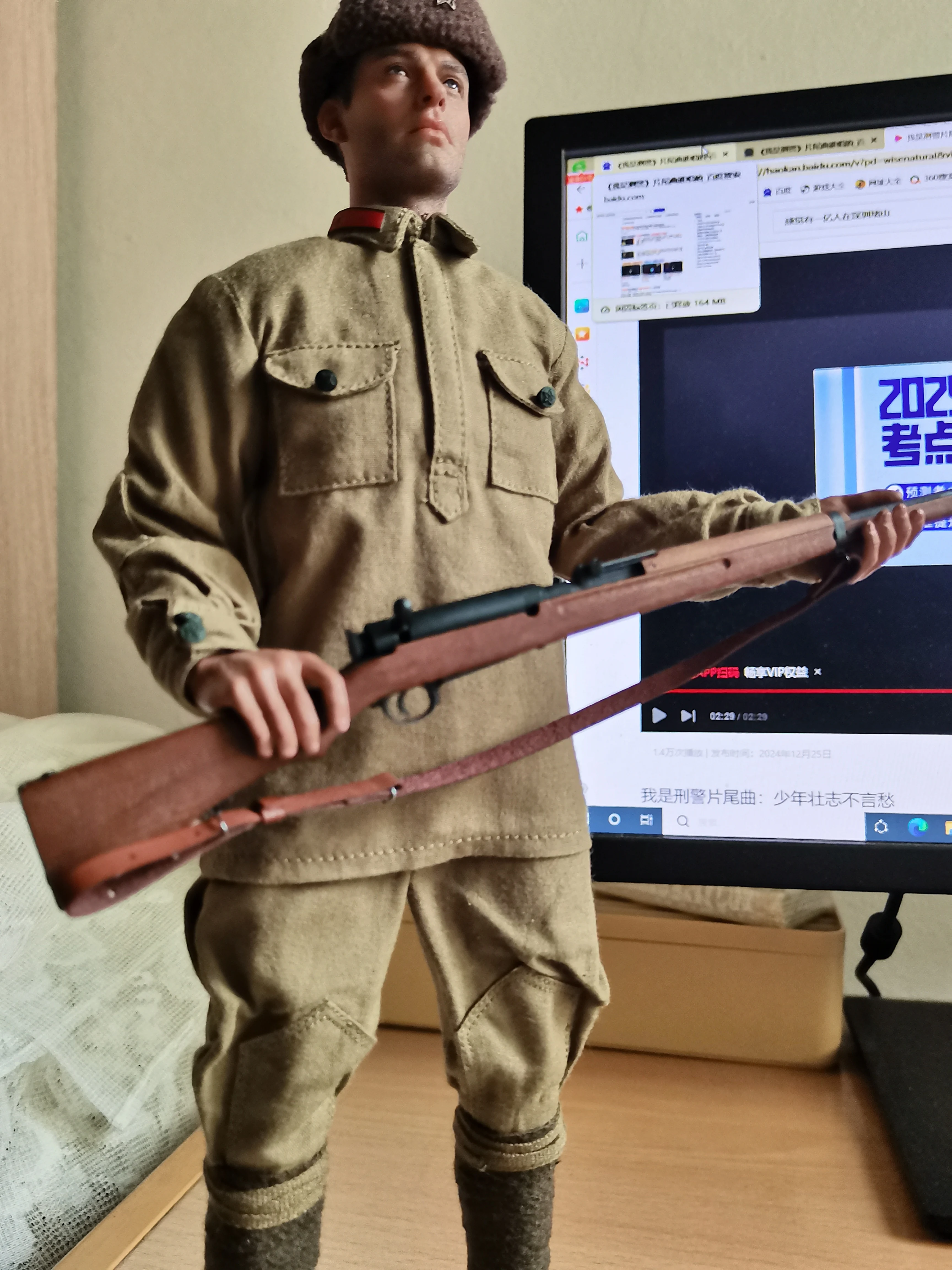 1:6 اليدوية سلسلة الحرب العالمية الثانية مسدس لعبة خشب متين معدن نوع 38 بندقية تجميع نموذج بندقية لشخصيات العمل