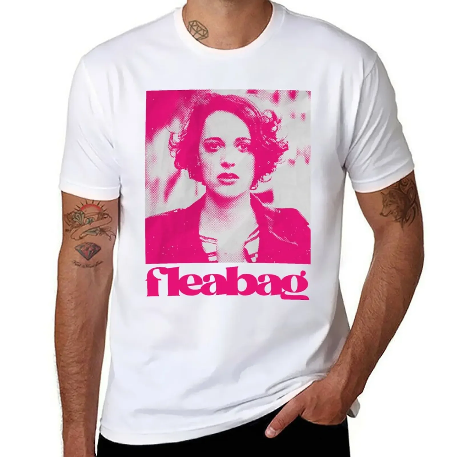 fleabag by phoebe waller bridge T-shirt plain customs design your own anime clothes oversized t shirts for men