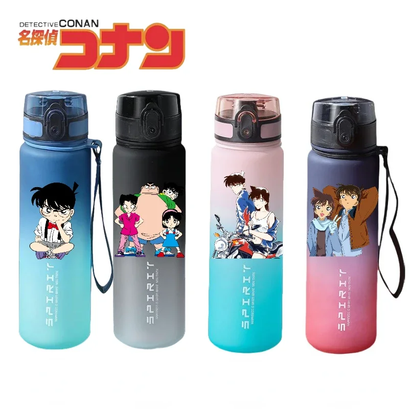 Detective Conan 1000ml Large Capacity Portable Space Cup Matte Gradient Sports Mug Simple and Portable Outdoor Sports Equipment