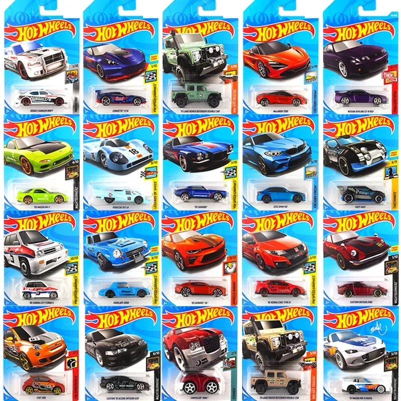 5pcs-72pcs Original Diecast Hot Wheels Models Car 1:64 Diecast Sedan Alloy Traffic Vehicles Hotwheels Toys for Boys Auto Gifts