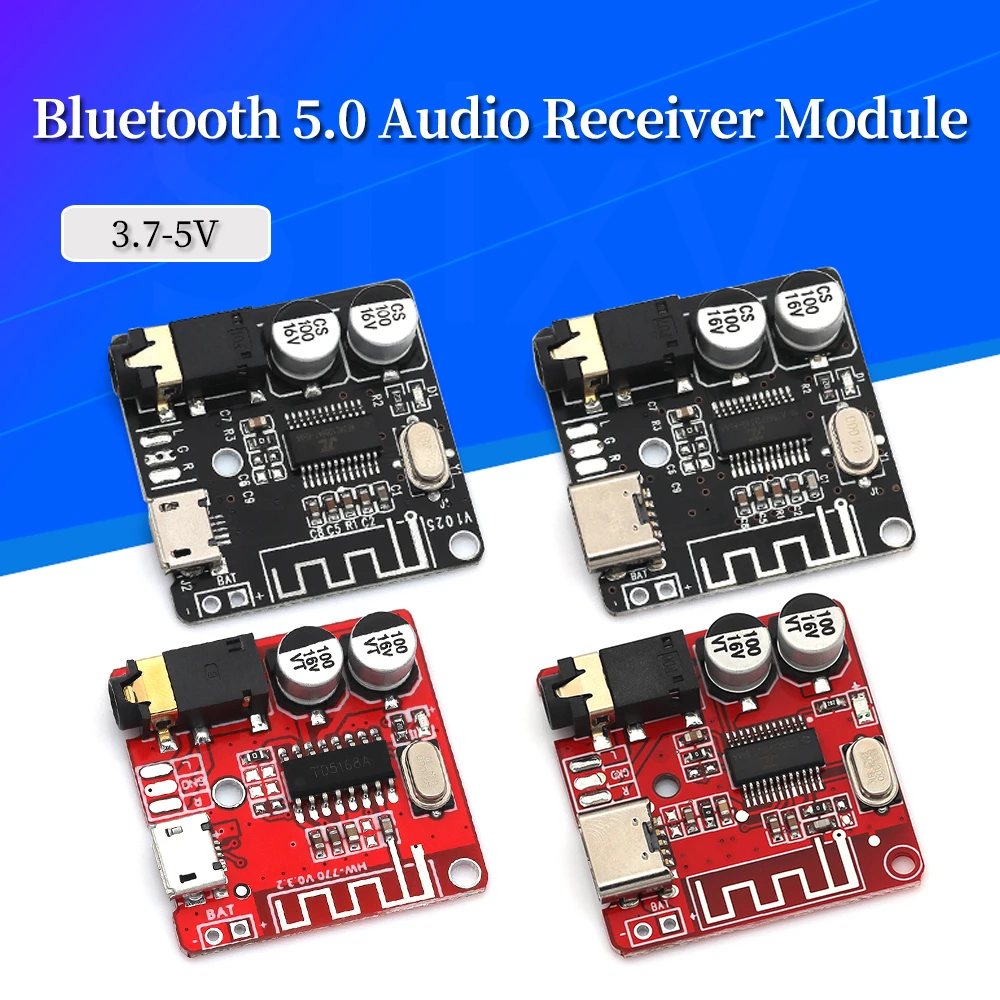 1/5/10Pcs Bluetooth Audio Receiver board Bluetooth 5.0 mp3 lossless decoder board Wireless Stereo Music Module 4.1
