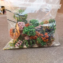 30Pcs 소형 다채로운 나무 모델 높이 3-10cm 식물 재료 Diy 모래 테이블 HO 기차 철도 장면 레이아웃 디오라마 키트