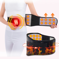 1Pcs Electric Heating Waist Massager Vibration Hot Compress Back Massage Lumbar Brace Belt Back Support Blood Circulation