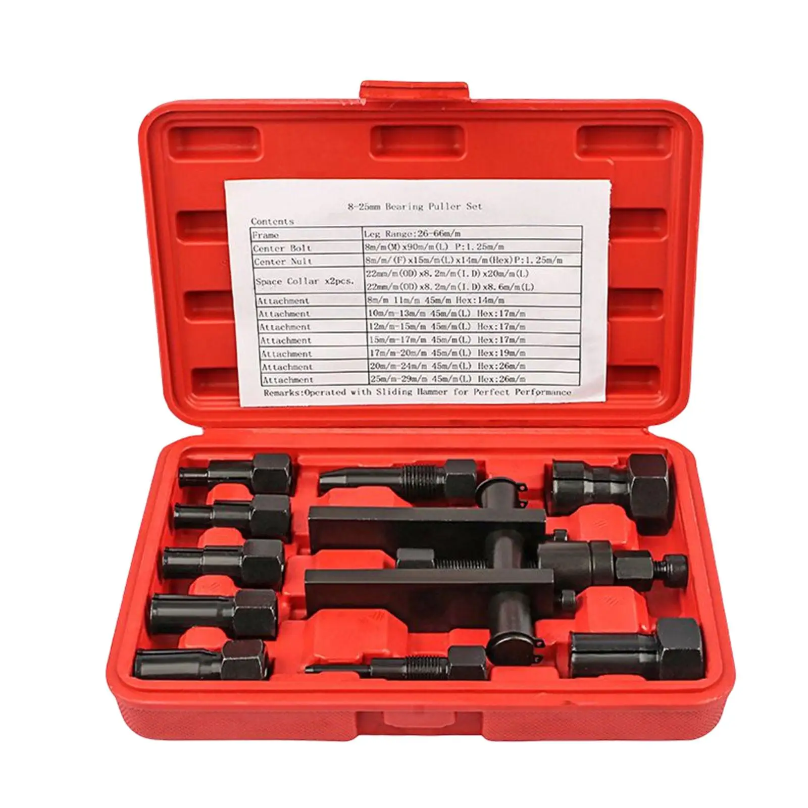 Bike Bearing Puller Alloy Internal Bearing Removal Tool Kit Automotive Wheel Hub Extractor for Motorcycle Car Bicycle