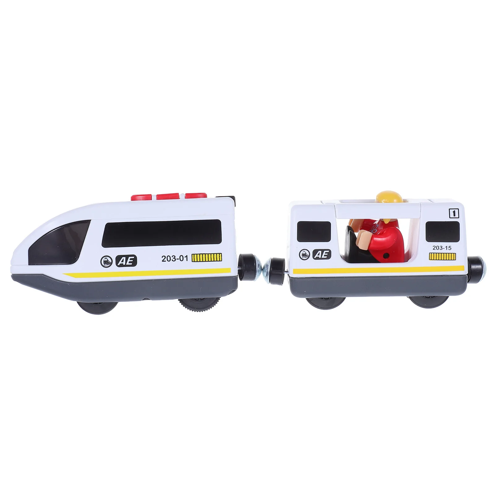 

1pc Magnetic Alloy Electric Train Toy White Railway Locomotive Kids Plaything Safe Non Remote Vehicle Gifts Holidays