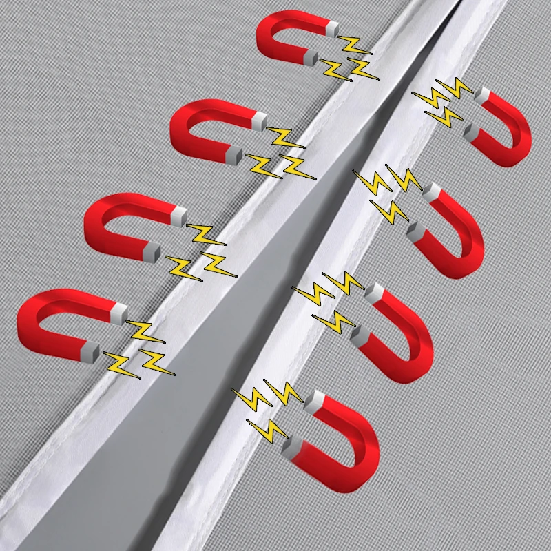 Magnetisches Moskitonetz mit Anpassbarer Maschengröße, Unsichtbar und Selbstklebend für Küche, Wohnzimmer, Innenräume, Türvorhang, Mosquitera – Detail 13