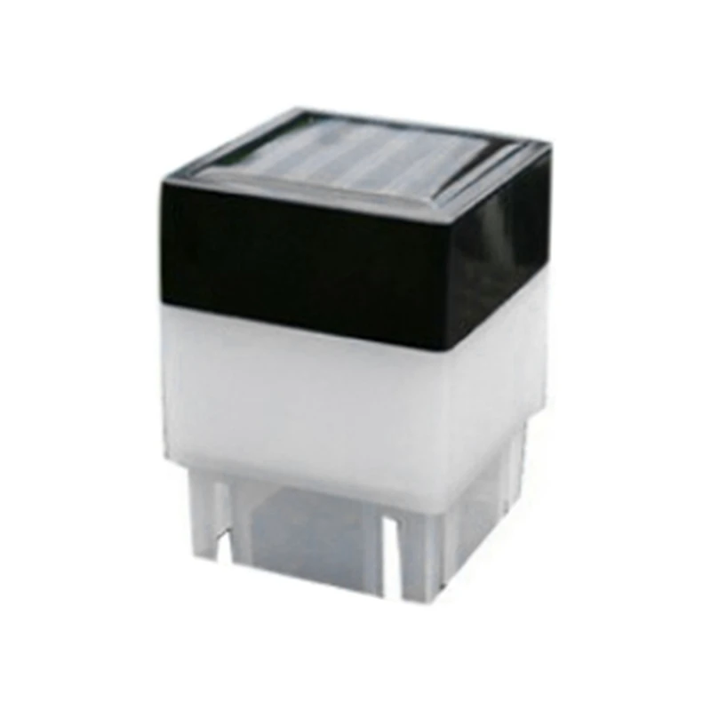 ¡CALIENTE! Luz LED de cabeza de columna Solar, lámpara de Pilar alimentada por energía Solar, lámpara de poste de puerta de valla para exteriores, para jardín y patio (luz cálida)