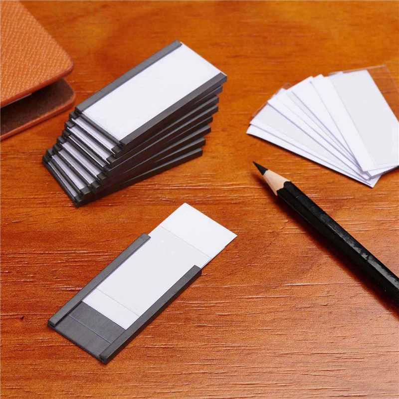 

1000Pcs Magnetic Label Holders With Magnetic Data Card Holders With Clear Plastic Protectors For Metal Shelf