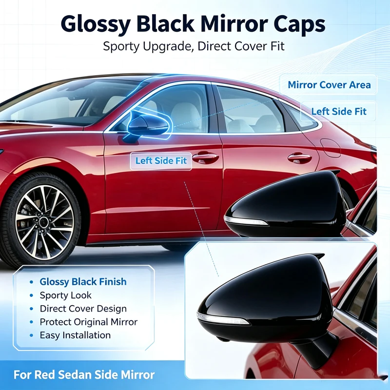 Suitable for 2020-2023 Hyundai Sonata Horn Sonata Horn Mirror Housing Mirror Cover Rearview Mirror Cover Horn