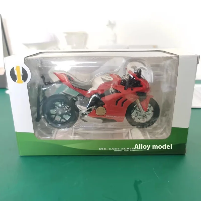 1/12 Ducati Motor Met Ducati V 4S Speelgoed Motorfiets Diecast Miniatuur Metal Race Model Super Sport Collectie Cadeau