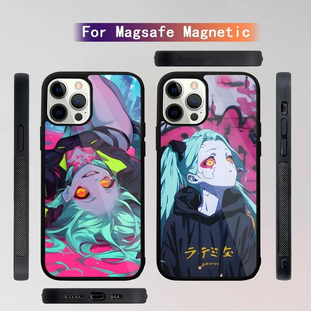 C-CyberpunkS Anime Rebecca Phone Case For iPhone 16,15,14,13,12,11,Plus,Pro,Max Mini Magsafe Magnetic Wireless Charging