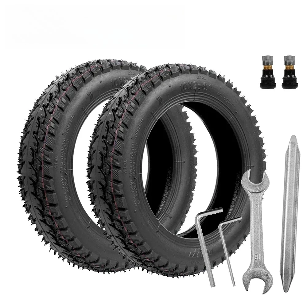 

10-дюймовые вакуумные шины с клапаном для Xiaomi M365 Pro Pro2 1S MI3, электрический скутер, самокат 10x2-6,1, внедорожная бескамерная шина