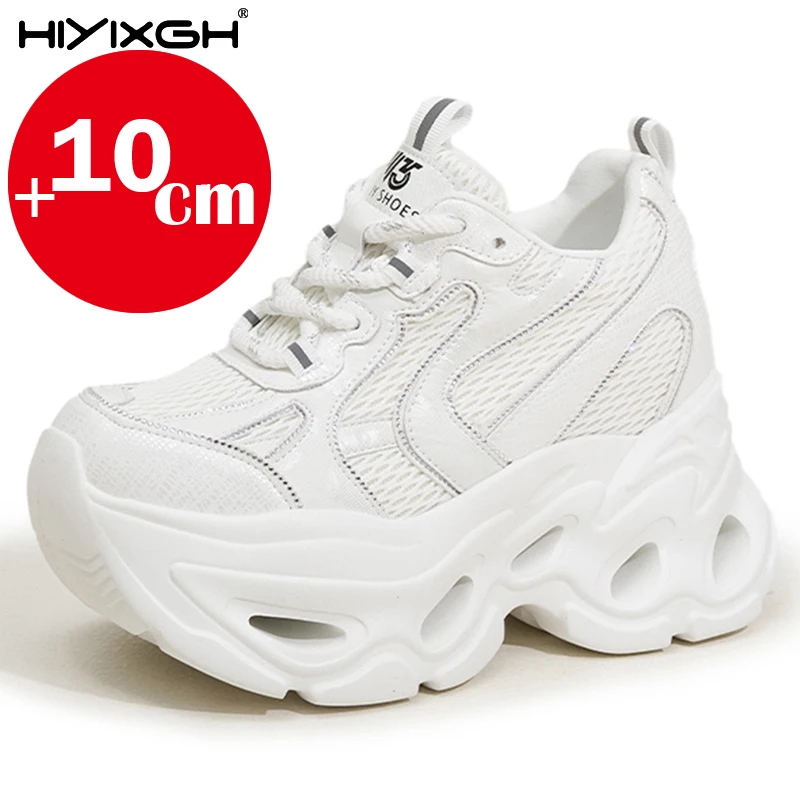 

4 Inch 10cm Women Shoes Platform Sneakers 2026 Spring Chunky Shoes Casual Shoes Women Comfortable Fashion Walk Sneaker