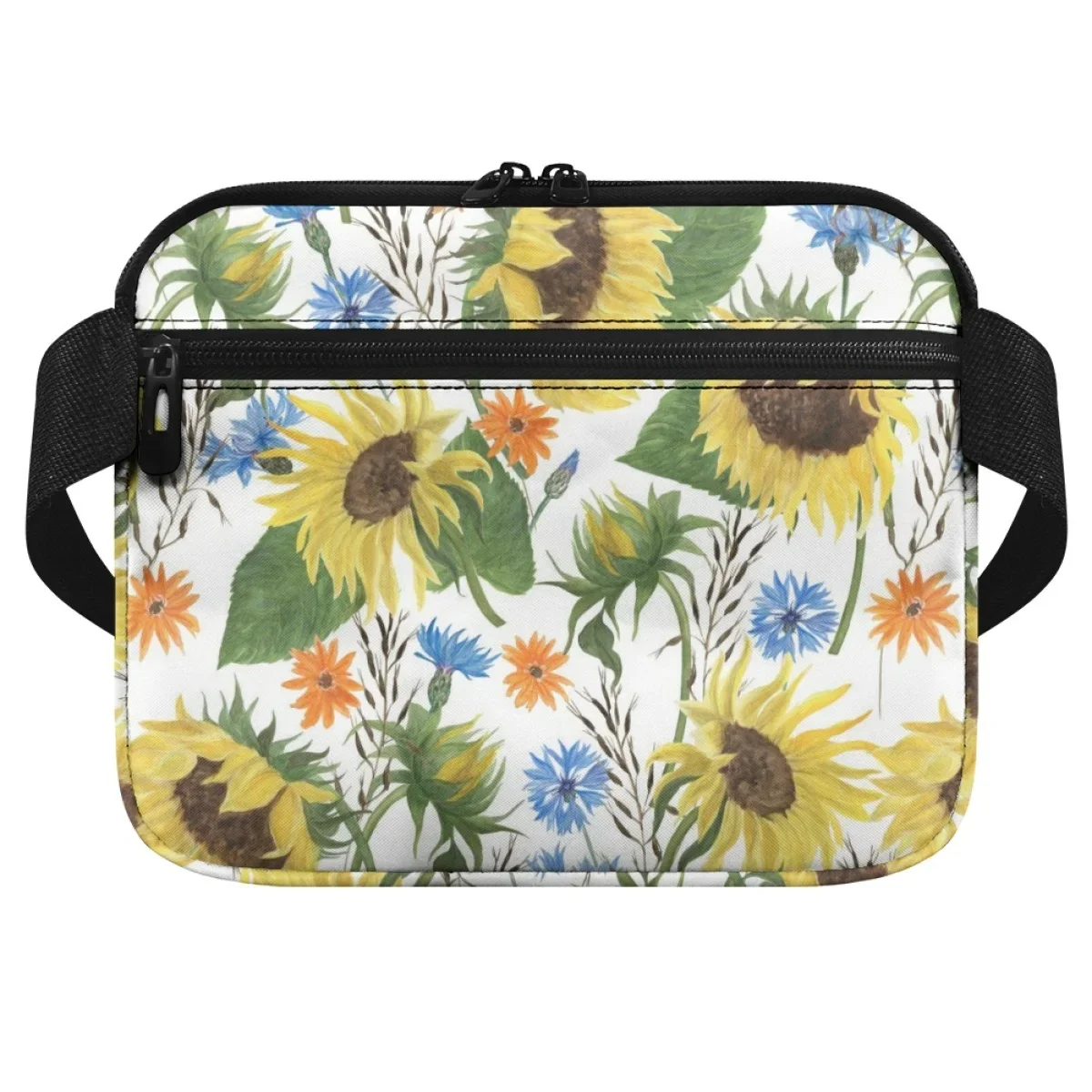 Vintage Sunflower Oil Painting Nurses Fanny Pack Durable Nurse Belt Organizer Casual  Portable Waist Pouch Case Tool Bags Gift