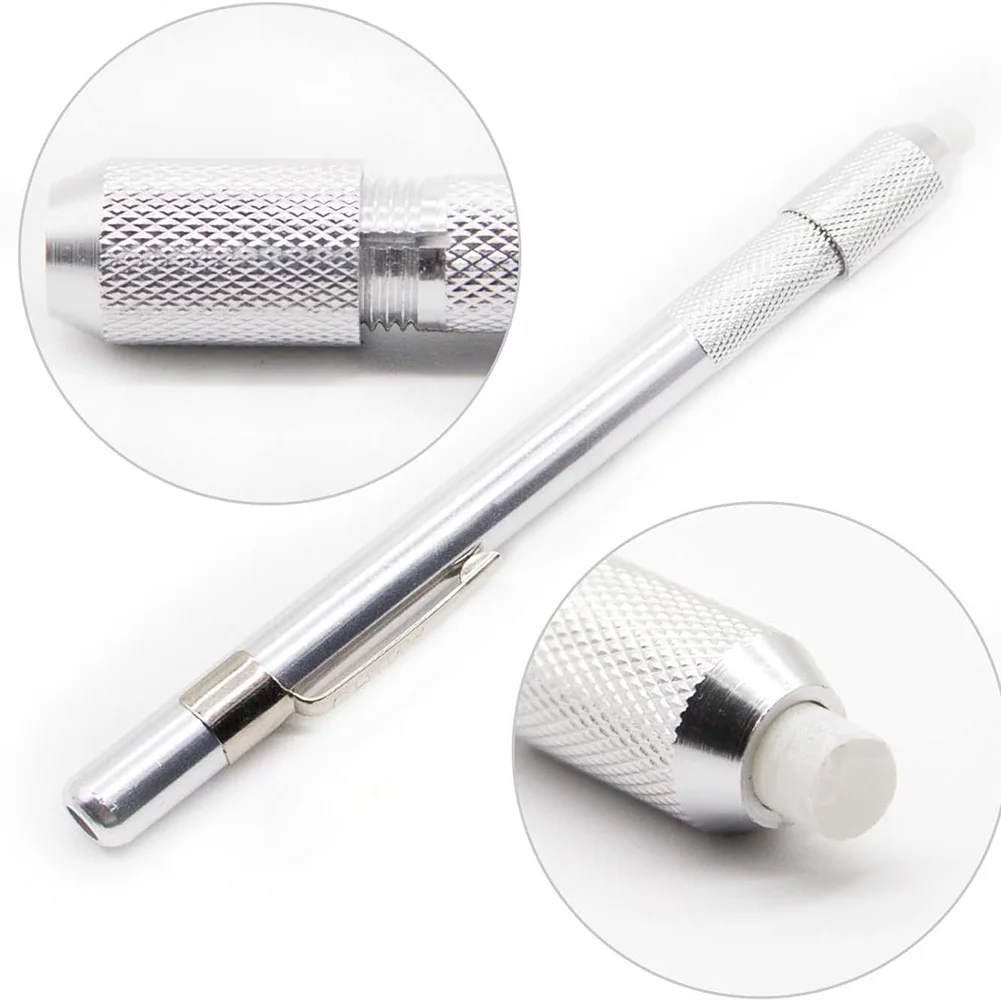 1 set Soldered Soapstone Pencil Holder 40 Soapstone Refills with Metal Round Holders Removable Marking Tools for Welding parts - view 3