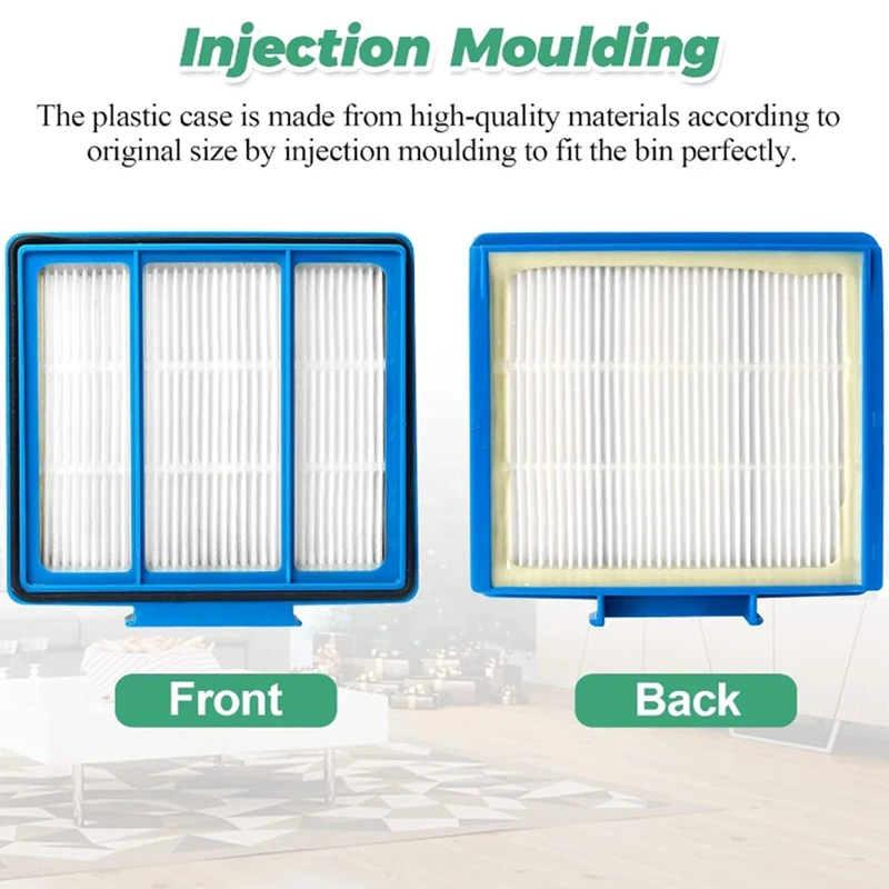 Substituição do filtro HEPA para tubarão IQ EZ AI série vácuo, AV2501AE RV1001AE AV910/911S/912S/915S AV753 RV100AE, 10pcs