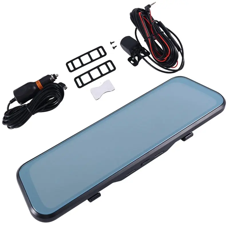 Stable-10 Inch 1080P Car Dvr Mirror Dash Cam Dual Lens Dashcam Full HD Drive Recorder Stream Dash Car Camera Rearview Mirror