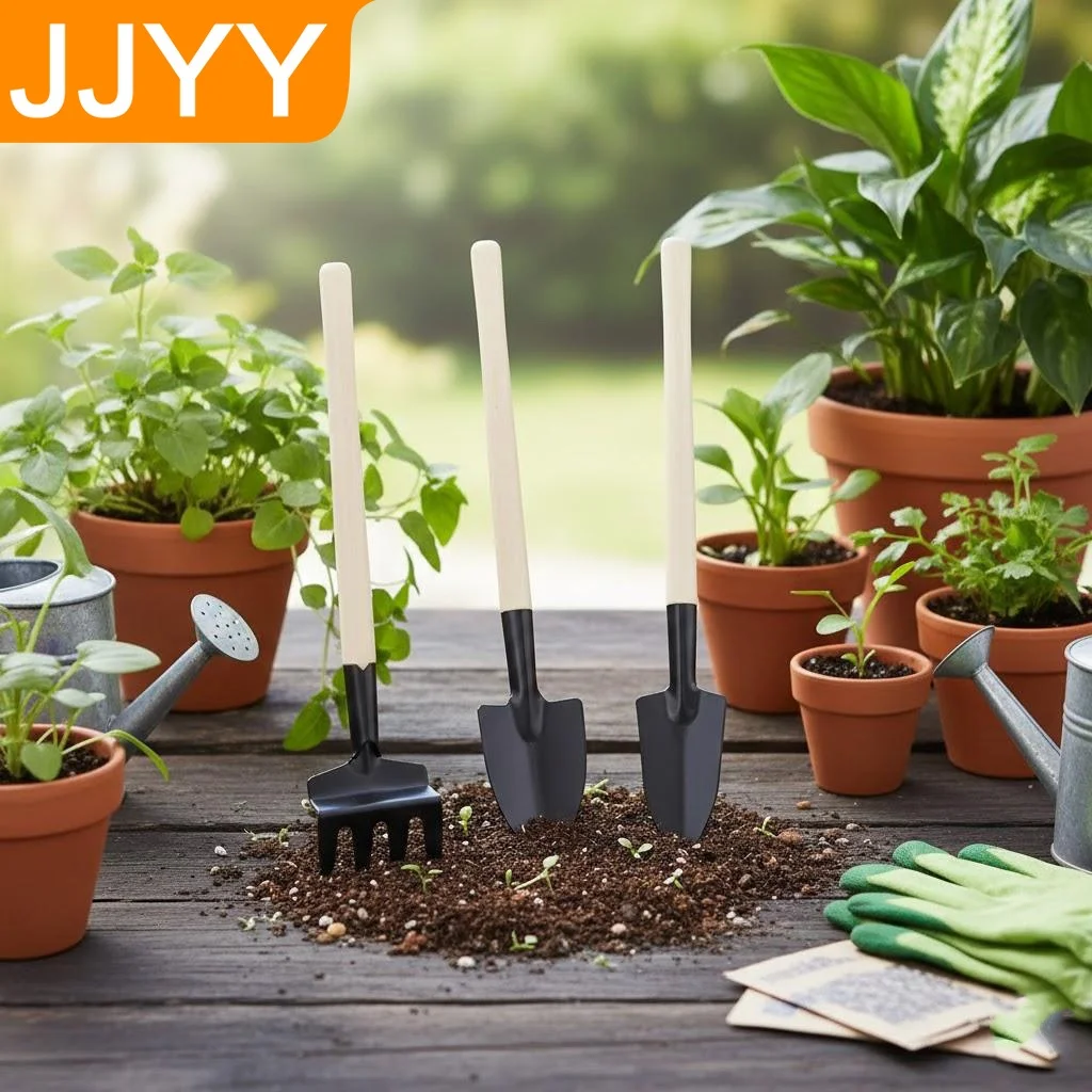 3pcs Mini Gardening Tools Set for Balcony Home Garden Spade Rake trowel hand tools for planting and irrigation