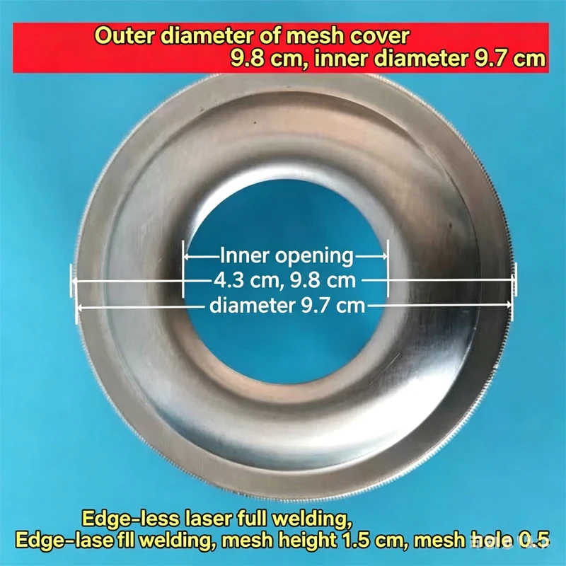 Marshmallow machine dispenser full welding mesh Laser welded full mesh cover with claw strip Cotton candy machine accessories