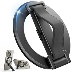 Voor Magsafe Telefoon Grip Met Vinger Riem Afneembare Magsafe Ring Stand Vinger Riem Voor Magsafe Accessoires Op Iphone Samsung