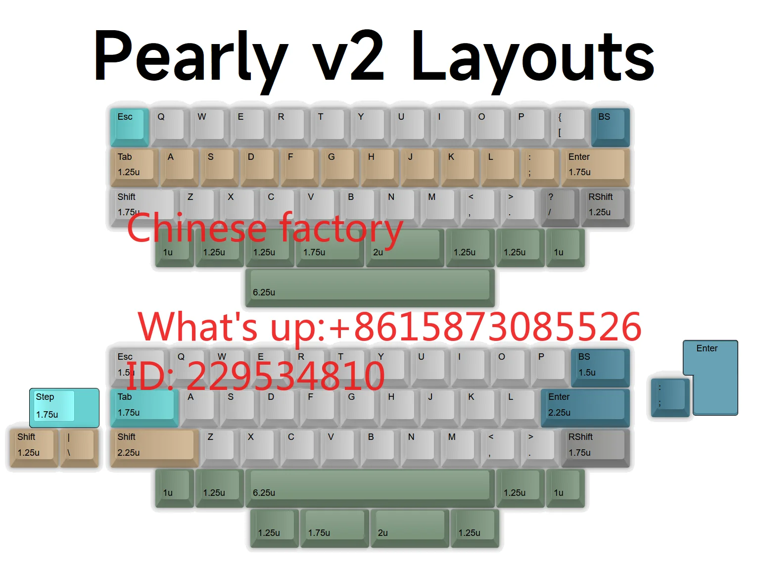 Pearly v2 40% Bluetooth USB Dual Mode Mechanical Keyboard PCB Hot-swappable, two versions