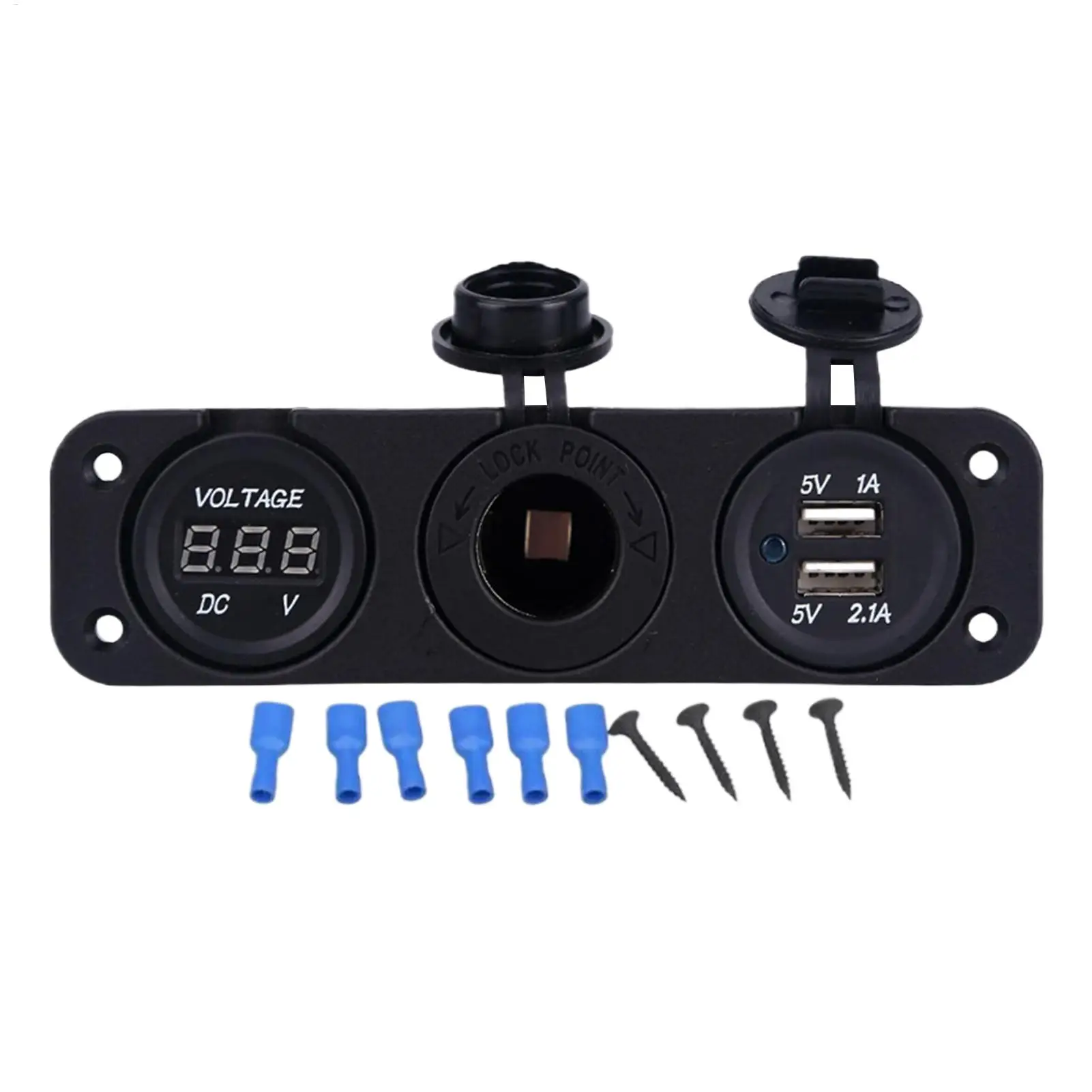 Boat Control Panel Fast Charging Power Socket Marine Control Panel Outlet Socket For Marine Trailer Camper Interior Improvement