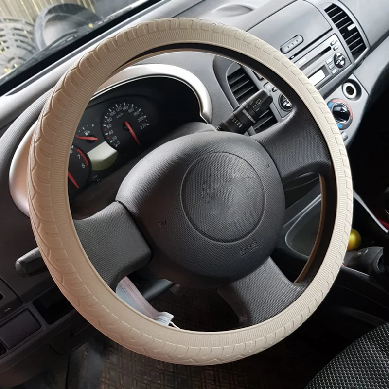 

Car Silicone Steering Wheel Cover For Nissan Altima Armada Frontier Kicks LEAF Maxima Murano Pathfinder Rogue Sentra Versa etc.