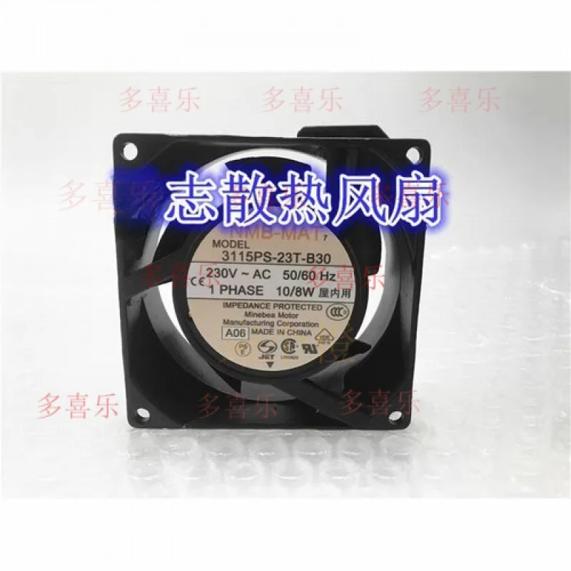 

EE для NMB-MAT 3115PS-23T-B30 8038 AC230V 10W 0.07A Осевой охлаждающий вентилятор