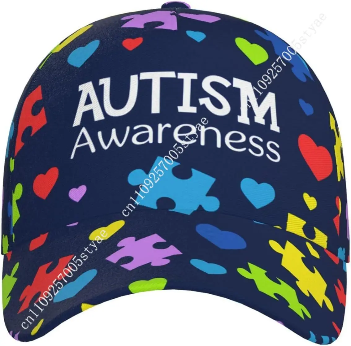Autism Hats Men Women Autism Awareness Baseball Cap Fashion Sunhat Adjustable Hip Hop Dad Hats Trucker Caps Casual Snapback Hat 2