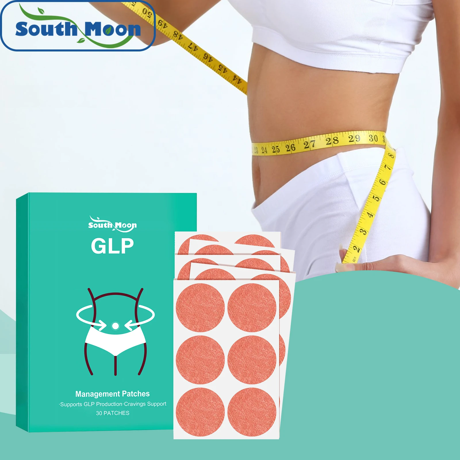 

GLP-1 Body Patch Appetite Control Metabolism Support Hunger Regulation Weight Management Anti Cellulite Slimming Wellness Patch