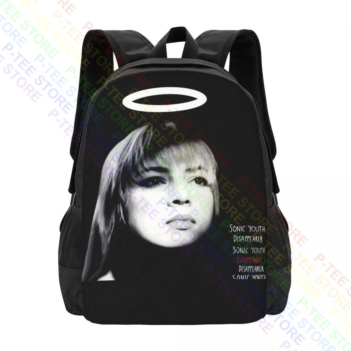 Sonic Youth 1991 Disappearer Traci Lords Rock P-1660Backpack Large Capacity Gym Riding Backpack