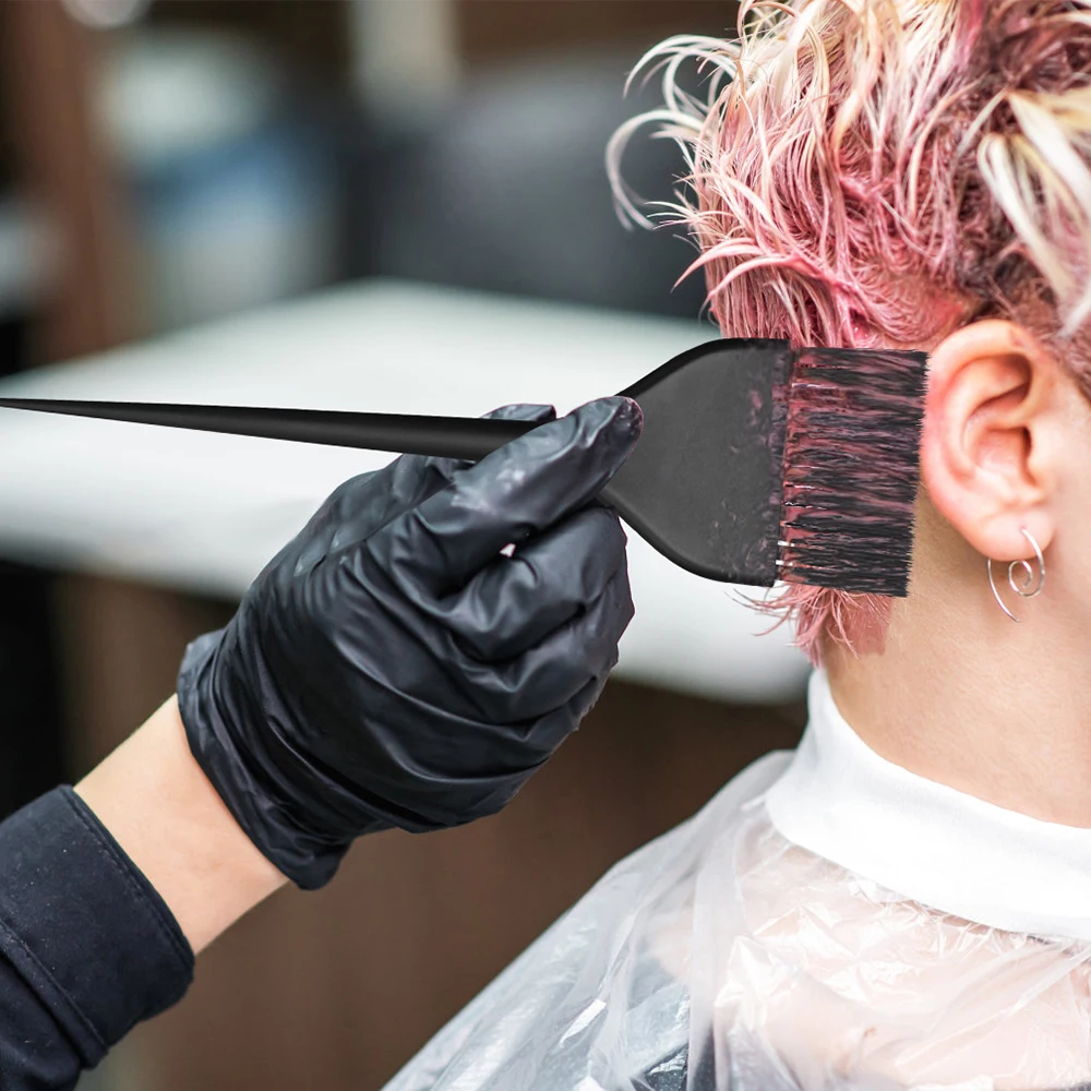 Professioneller Haarfärbepinsel - Gebogener Antirutsch-Pinsel für Haarfarbe, Friseurpinsel zum Färben und Stylen – Detail 7