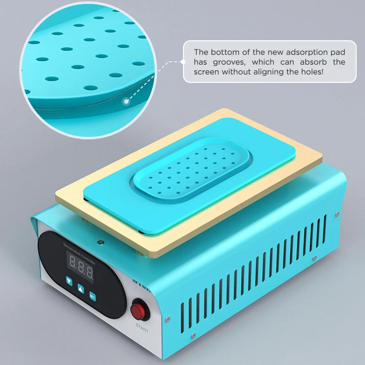 Max 7 inch Phone Screen Separator 50-130 ℃ Heating Temperature Smartphone LCD Repair Machine Build-in Vacuum Pump