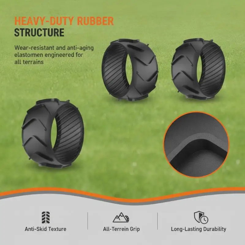 1Pc/2Pcs Protection Lawn Mower Robot Front Rubber Anti Pulley Wheel Fits S300 WR130E M500 WR141E M500 Plus