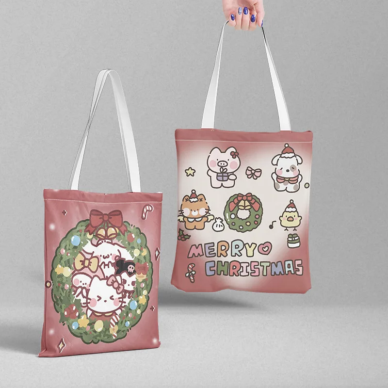 Sanrio Cartoon torebka płócienna torebka Hello Kitty torby na zakupy Kuromi Cinnamoroll kieszeń na dokumenty Melody torby dla kobiet torebki Kawaii