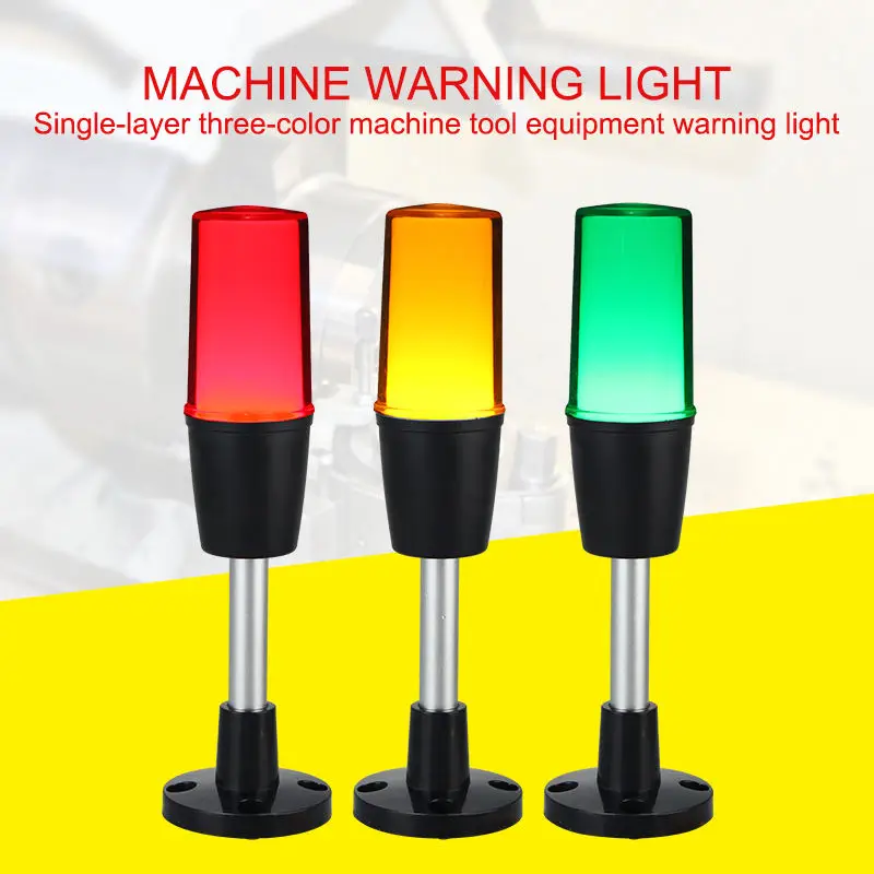 

Led Tri-Color Warning Light Machine Tool Equipment Warning Light Barrier-Free Rotation Flashing Warning Light With Buzzer