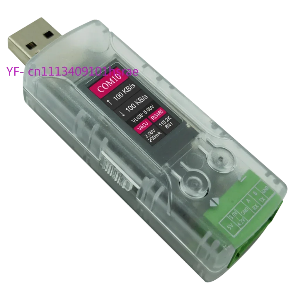 USB To TTL 485 2-in-1 Serial Port Module, Can Display Serial Port Number 4M High Speed Debug Burn Module ±30V Withstand Voltage