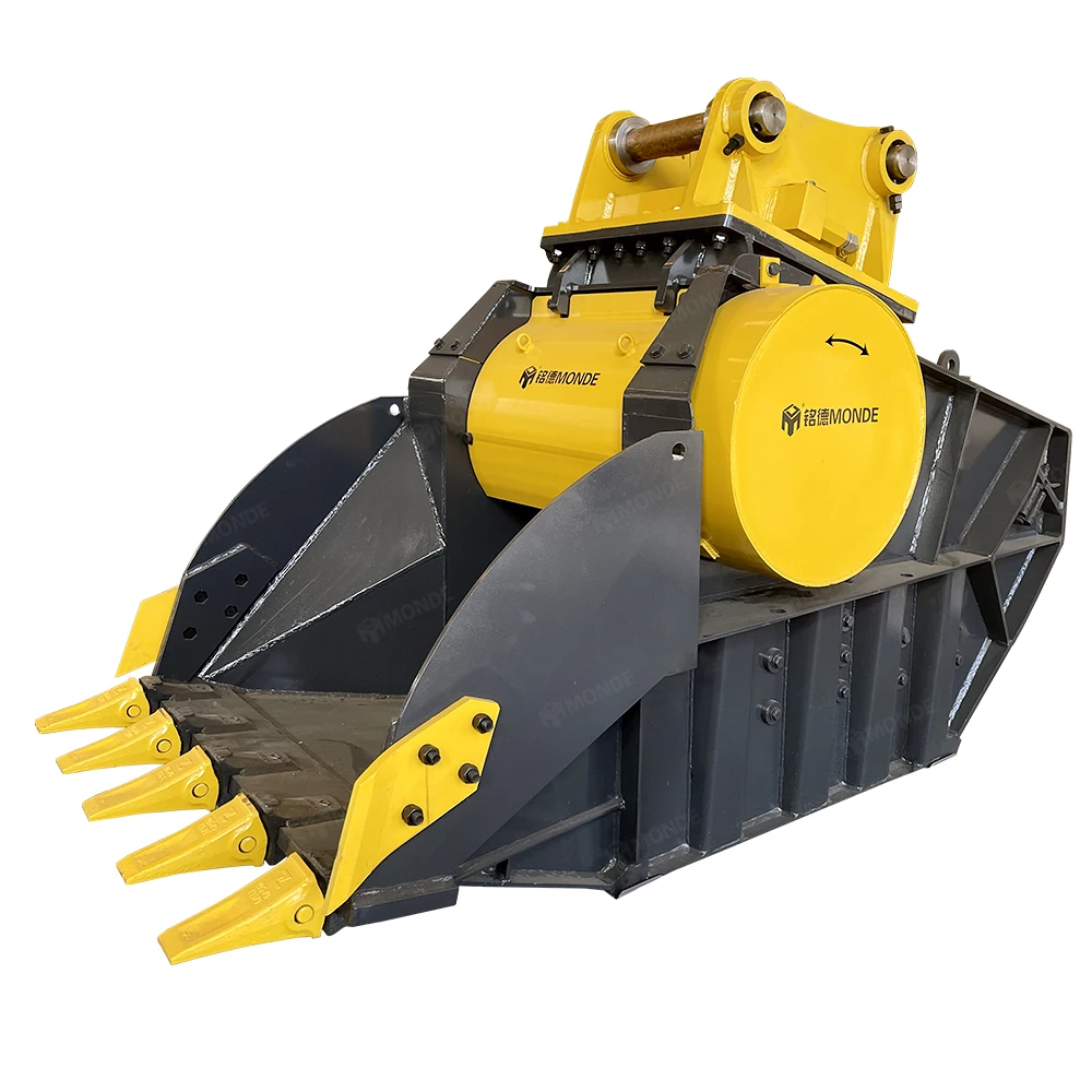 New Design Excavator Hydraulic Rock Crusher Bucket For Concrete Rock Stone Crushing