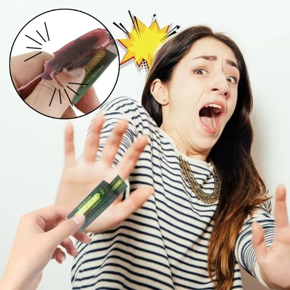 1/10Pcs Paper Cockroach Prank Toy Realistic Insect Pull-Out Simulated Gum Toy Interactive Surprise No Battery Required