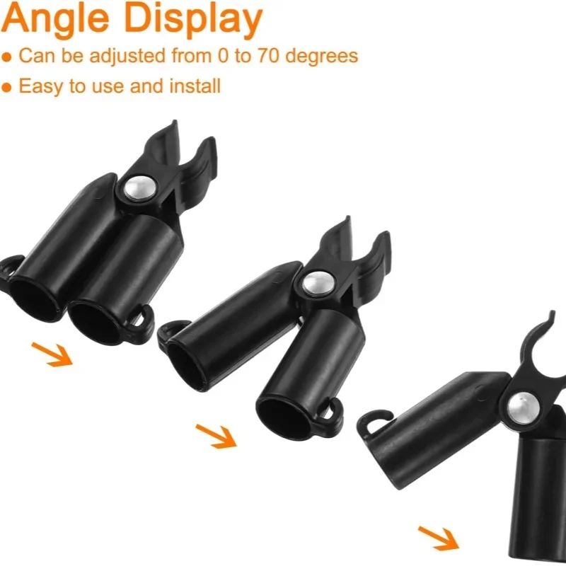 5pcs Plant Support Awning Pillar Accessories A Clip Quickly Set Up Climbing Vine Bracket Plant Steel Pipe Bracket Garden Suppor