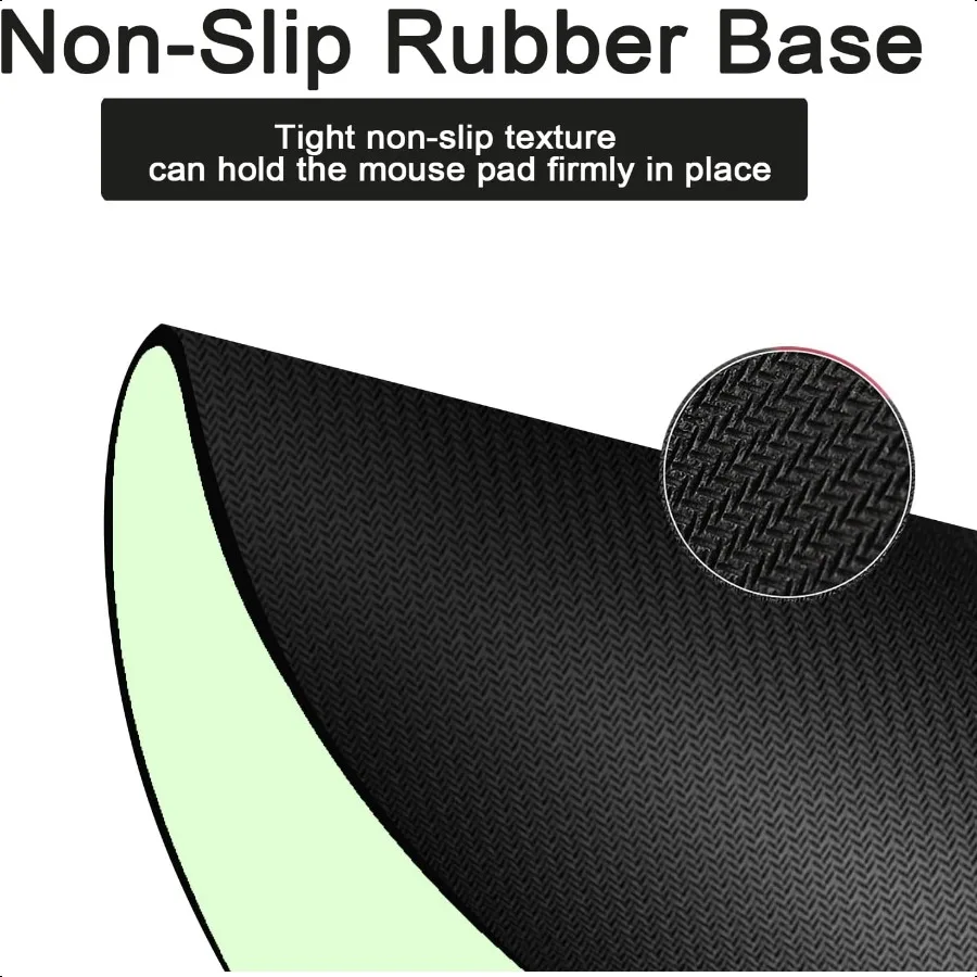 Alas Mouse Kecil Portabel Tahan Air dan Anti Selip Bagian Bawah Karet Uniseks Mouse Nirkabel Laptop Keyboard Tray Kantor Perjalanan Hijau 5.5X7
