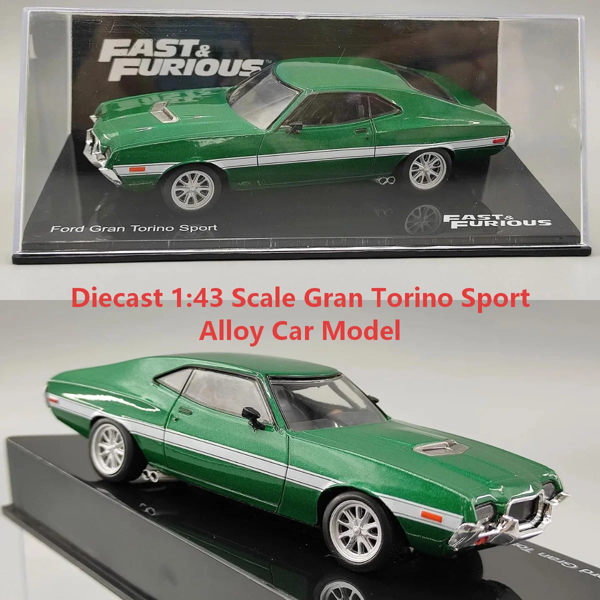 Diecast 1:43 Scale Gran Torino Sport Alloy Car Model
